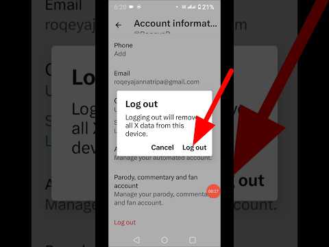 How To Logout On X (Twitter) #shorts #X #logo #viralvideo