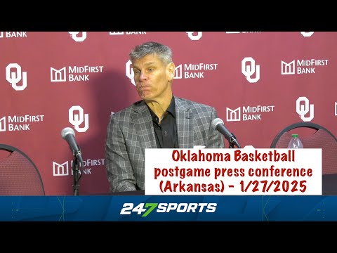 Oklahoma Basketball postgame press conference (OU 79 Arkansas 83) - 1/27/2025