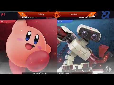 Ut Smash'Em 3/26 Retrobot (ROB) vs Sillody (Kirby) Winners Finals