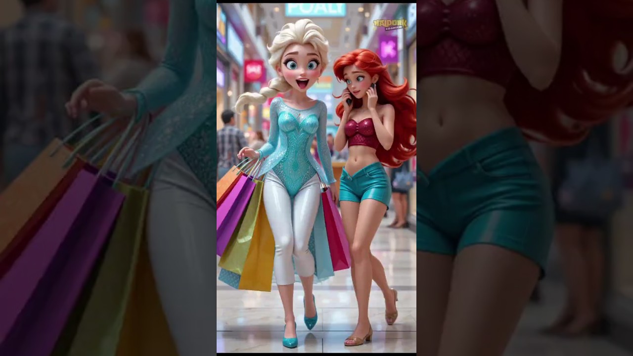 Elsa & Ariel’s Shopping Spree — From Waves to Winter Style!