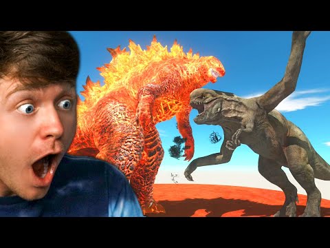 DINOSAURS vs GODZILLA KAIJU in ARBS! - Animal Revolt Battle Simulator