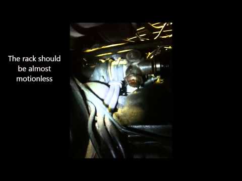 Saab 9-3 broken bulkhead / firewall at steering rack mounting