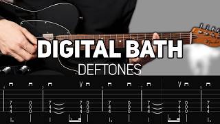 Deftones - Digital Bath (Guitar lesson with TAB) | DROP C TUNING