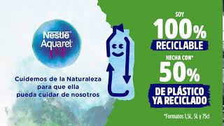 Nestlé Nuevas botellas con 50% de plástico reciclado y 100% reciclables anuncio