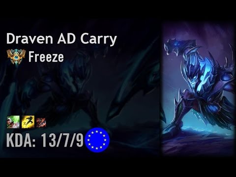 Draven AD Carry vs Tristana - Freeze - EUW Challenger Patch 6.14