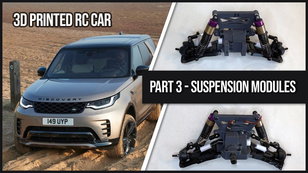 Land Rover Discovery 5 - 3d printed rc car 1-8 scale 3D Print Model