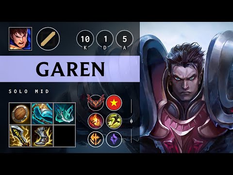 Garen Mid vs Zoe: Unstoppable - VN Grandmaster Patch 25.S1.1