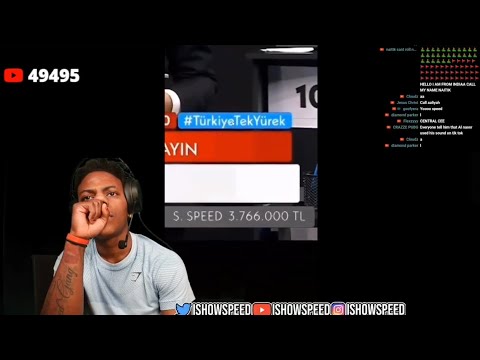 IshowSpeed Sees Clip of Donating Money for Turkey and Syria Earthquake | IShowSpeed Donation