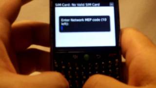 How to unlock Blackberry 8900