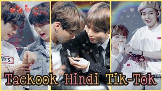 Taekook 🐰❤🐯 Hindi Mix Tik-Tok Videos 😍|| Taekook Best Couple tik-tok video || By Vminkook 😘||