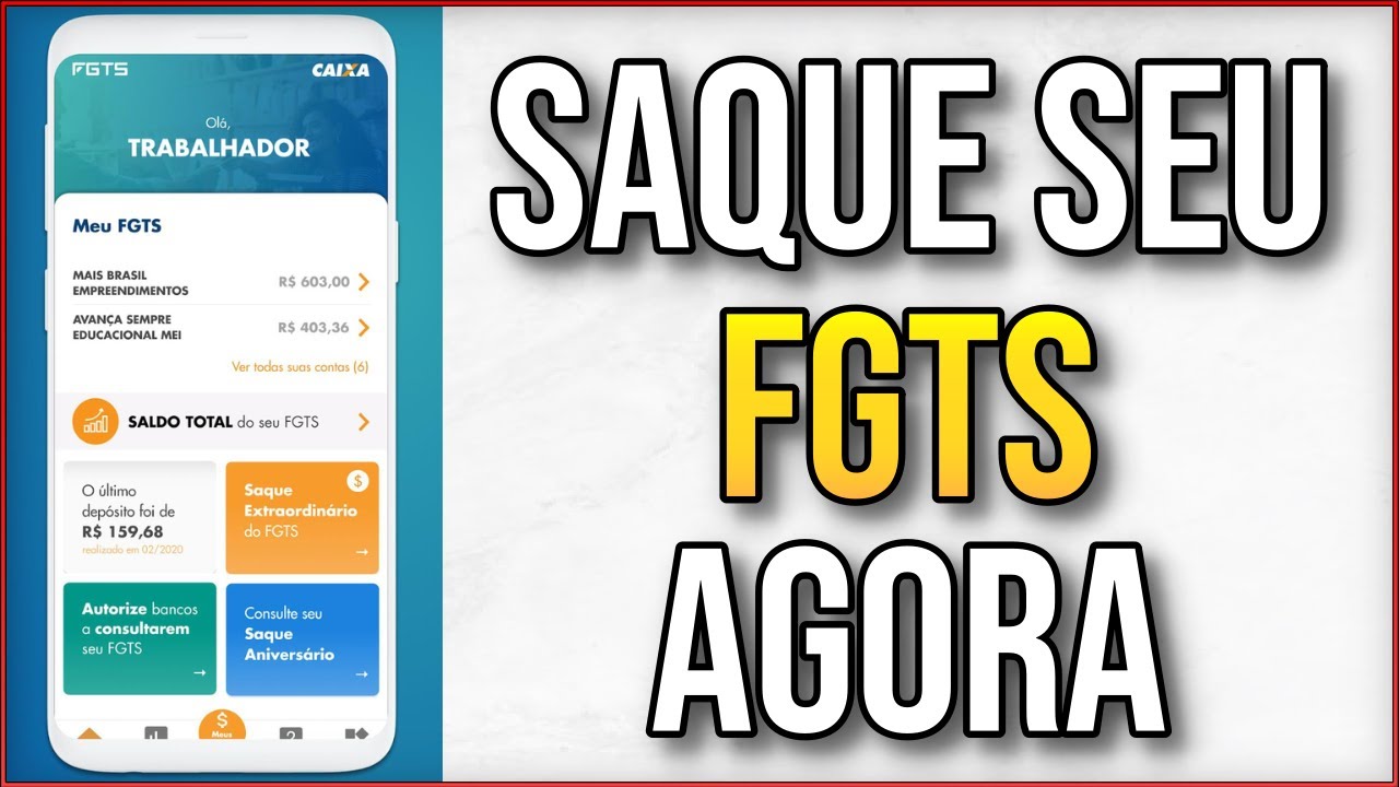 SAQUE do FGTS - Como Sacar o FGTS pelo Celular passo a passo (QUALQUER BANCO)