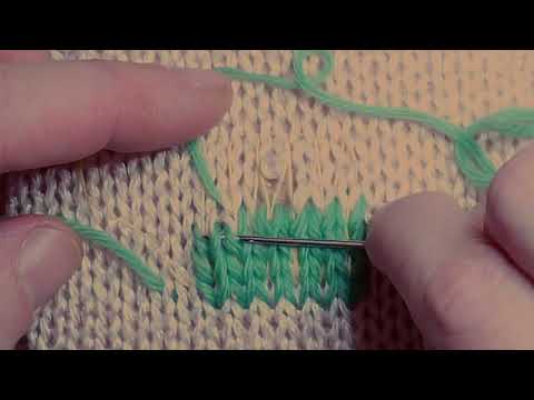KLEIDUNG AUS STRICK REPARIEREN / VISIBLE MENDING / SWISS DARNING / STOPFEN MIT DEM MASCHENSTICH