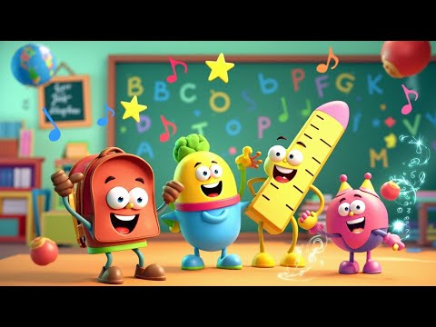 „Deutsch macht Spaß! 🥳 Fröhliches Lied über Schulsachen für Kinder 🎒✏️ “Deutsch lernen