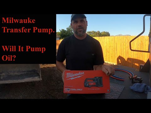 Milwaukee M18 Transfer Pump 2771-20, will it pump oil?