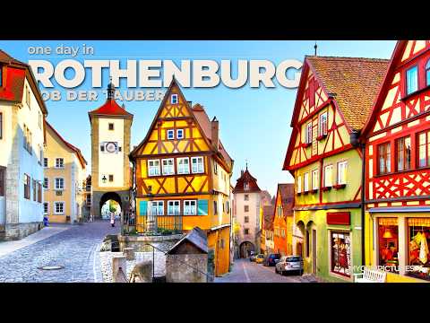 UM DIA EM ROTHENBURG OB DER TAUBER (ALEMANHA) | 4K UHD | Faça uma viagem a mil anos de história!