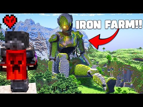The Most RIDICULOUS Iron Farm I've Ever Built In Minecraft!