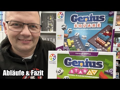 Genius Square und Genius Star (Smart Games) - 2er Spiel ab 6 bzw. 8 Jahren