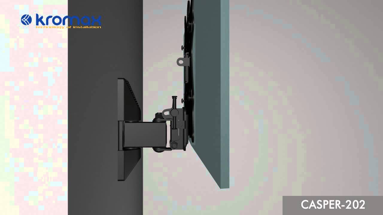 Кронштейн для ТВ Kromax Casper-202 20-43", черный