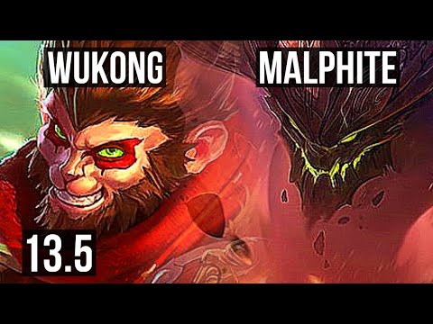WUKONG vs MALPHITE (TOP) | 2/0/8, 2.3M mastery, 400+ games | KR Diamond | 13.5