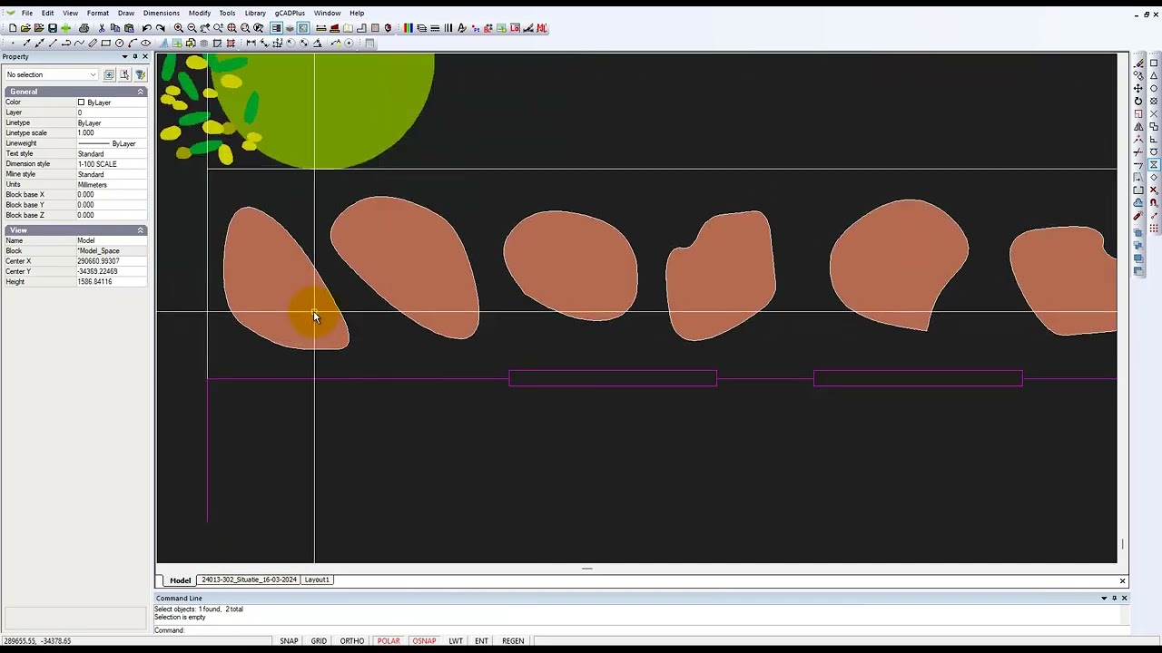 A first look at running gCADPlus under Linux