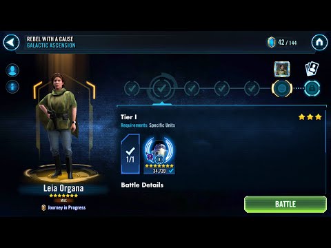 Leia Organa Tiers 1 - 4 Guide + Relic 7 Unlock