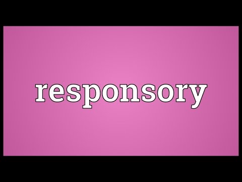 Responsory Meaning