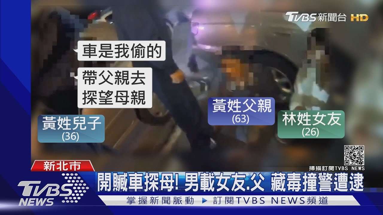 開贓車探母!男載女友、父 藏毒撞警遭逮