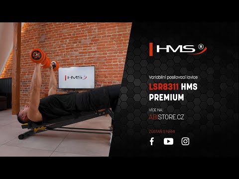 Lavice s hyperextenzí a opěrou HMS Premium LSR8311