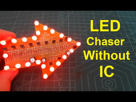 81 LED Chaser using double 4017 PCBWay