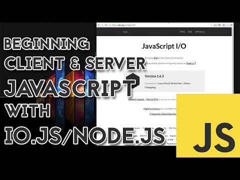 Beginning client and server JavaScript with io.js or Node.js Video