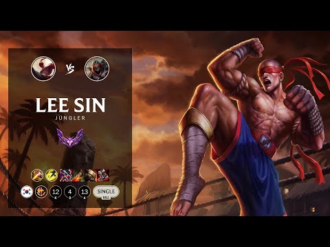 Lee Sin Jungle vs Zed - KR Master Patch 12.12