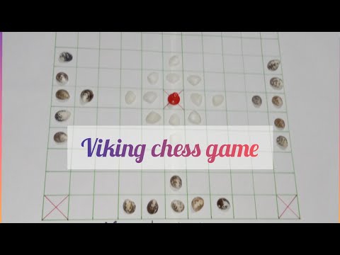 Viking chess game || Hnefatafl board game || strategy game