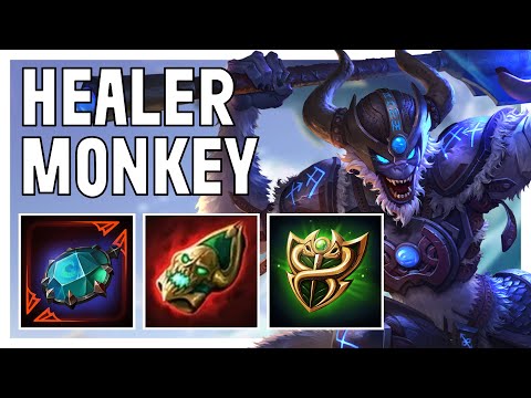 FULL HEAL EVERY WAVE! - Hun Batz Solo SMITE Ranked Conquest