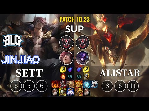 BLG Jinjiao Sett vs Alistar Sup - KR Patch 10.23
