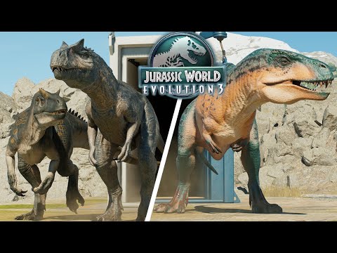 All Dinosaurs Max CAGE Release Animations | Jurassic World Evolution 3