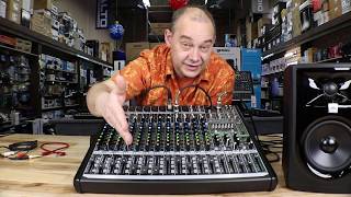 Video thumbnail for How to Review of the Mackie ProFX16v2 16-Channel 4-Bus FX Mixer with USB by expert island