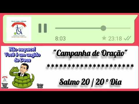 "Campanha de Oração - Salmo 20 - 20° Dia" (12/07/20)  #CampanhaDeOração #Livro #Salmos #OraçãoAoVivo