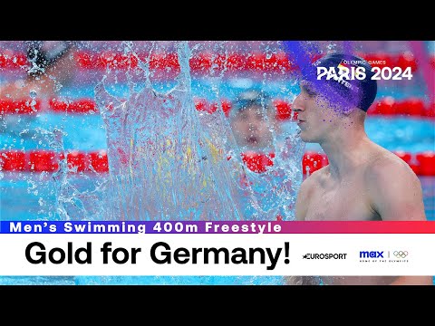 GERMANY WIN GOLD! 🥇 | Men's Swimming 400m Freestyle Highlights | Paris Olympics 2024 | #Paris2024