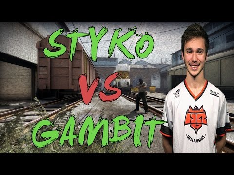 CSGO: POV HR STYKO vs Gambit (30/15) train @ ASUS ROG Summer 2016