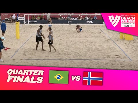 Evandro/Arthur vs. Mol, H./Berntsen - Quarter Final Highlights | Newport Beach 2025 #BeachProTour