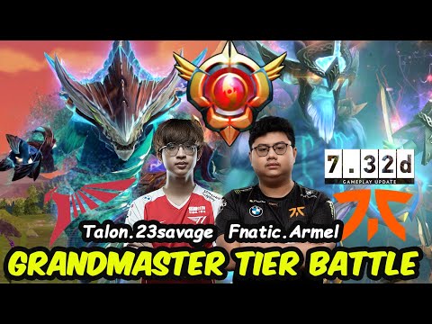 23savage vs Armel - 12K MMR GrandMaster Tier Battle 7.32D New Patch Dota 2 pro Gameplay
