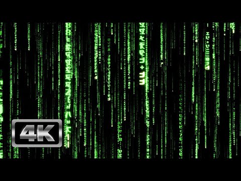 Green Matrix Code Rain 3D - 1 Hour Matrix Theme TV Screensaver and Live Wallpaper 4K