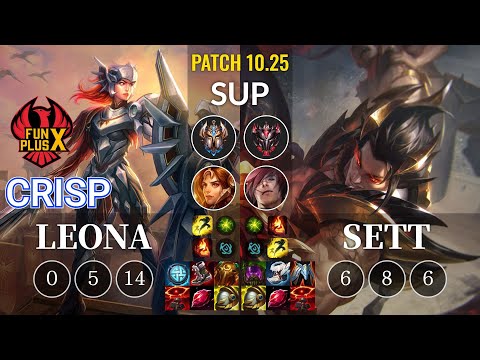 FPX Crisp Leona vs Sett Sup - KR Patch 10.25