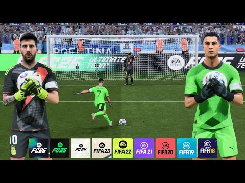 Messi vs Ronaldo as Goalkeepers! Penalty Shootout with Teams from 2018–2026!【EA Sports FC】【FIFA】