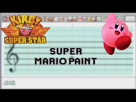 Kirby Super Star - Gourmet Race 1 - Super Mario Paint