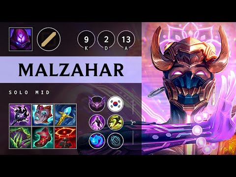 Malzahar Mid vs Galio - KR Master Patch 25.17