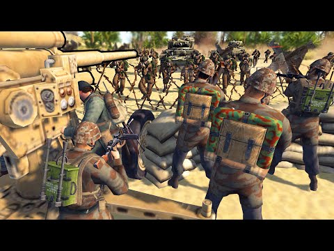 Can Trench Defenses Hold ENDLESS WAVES?! - Men of War: WWII Valour Mod Battle Simulator