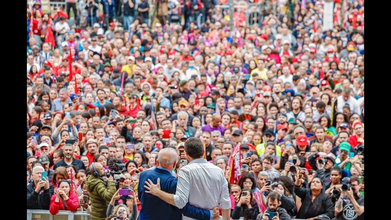 Grande comício com Boulos, Marta e Lula