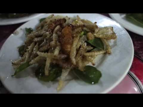 Weird food on local market in Laos