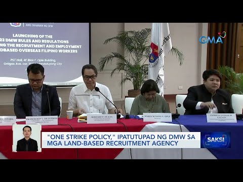 "One strike policy," ipatutupad ng DMW sa mga land-based recruitment agency | Saksi